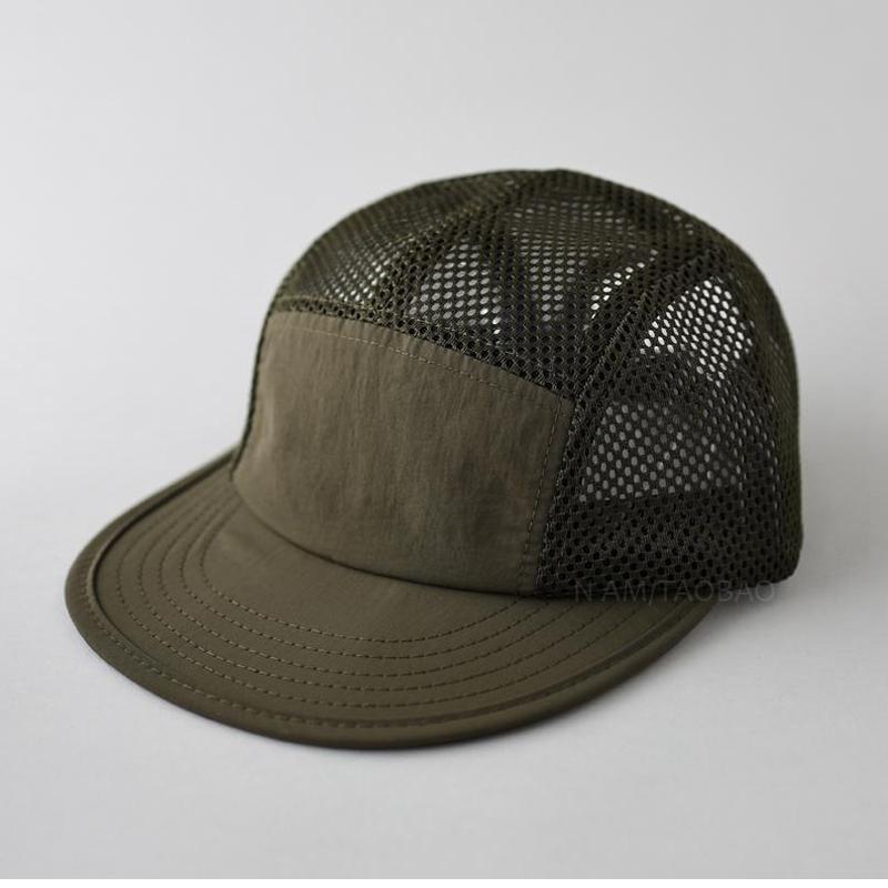 Spring and Summer Thin Flat-Brimmed Half-Mesh Breathable Baseball Cap for Men and Women