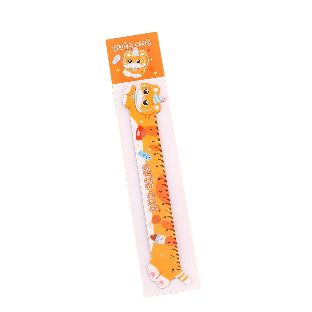 12cm Kawaii Stationery Ruler Kawaii Cute Design Magnetic Bookmark Ruler  for Students