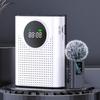 Wireless Voice Amplifier Omnidirectional Pickup Teacher Voice Amplifier with Magnetic Lavalier LED Digital Display