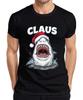 Claus Christmas Shark Santa Hat Shark Movie Parody Unisexs Tshirt