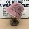 American Retro Old Denim Bucket Hat Women's Broken Edge Rough Edge Design Street Wind Show Face Small Sun Hat Sub Basin Hat