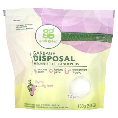 Limpiador y Cápsulas Limpiadoras para Triturador de Basura, Con Tomillo y Hoja de Higuera, 12 Cápsulas, 168G (5.9oz)