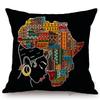 Nordic Africa Map African Tribe Designs Home Decorative Sofa Pillow Case Cotton Linen Wild Life Animal Office Chair Pillow Cover