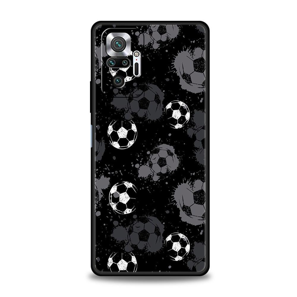 Phone Case For Xiaomi Redmi Note 14 13 12 Pro Plus 5G 9S 9 10 11 4G 14C 13C 12C 10C 9C 9A Soft Cover Soccer Heartbeat