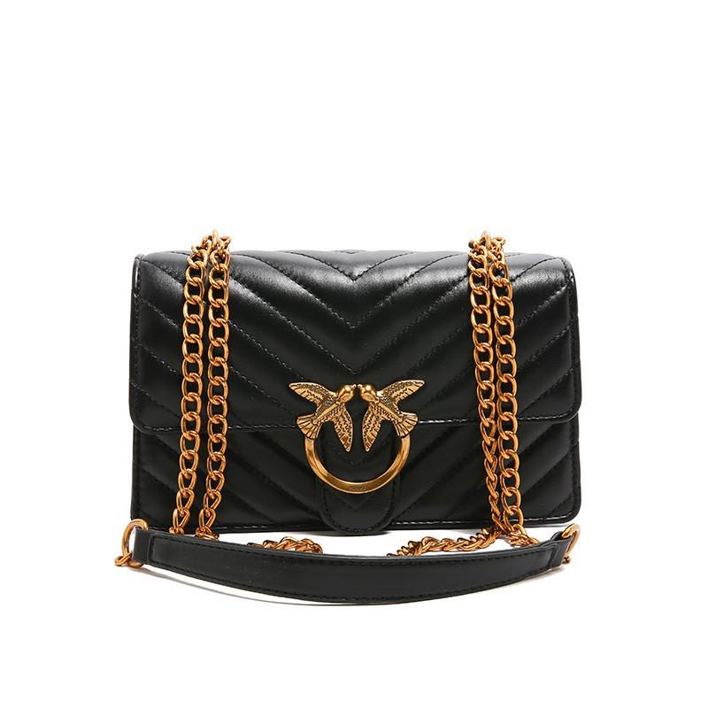 Modische Kette mit Gittermuster Kleine quadratische Tasche Modisch Hochwertig Einfach und Trendig Vielseitige Schulter-Handtasche Umhängetasche