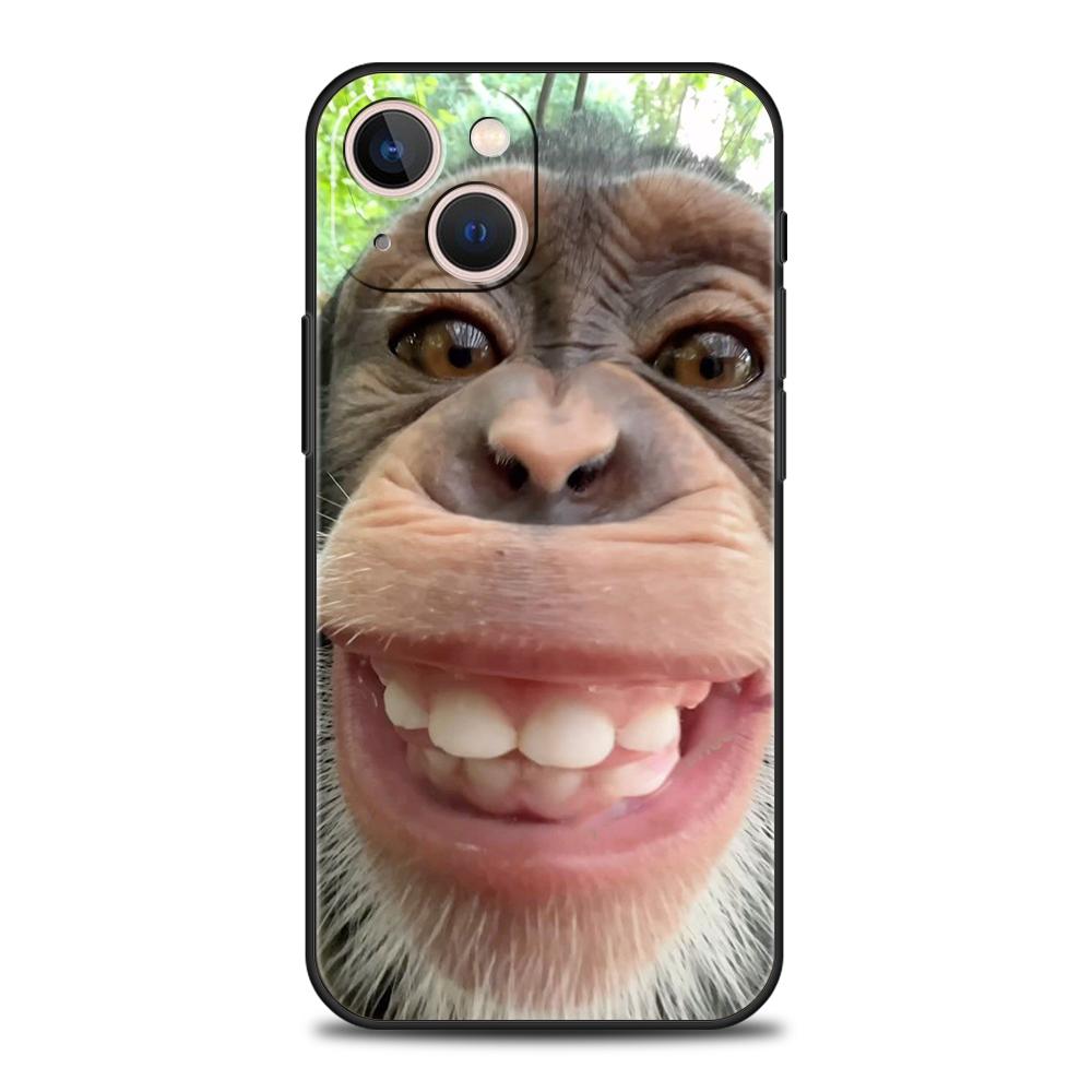 Luxury TPU Soft Phone Case For iPhone 17 Air 16E 16 11 15 14 Pro MAX 12 13 7 8 Plus X XR XS SE 2022 Cover Monkey