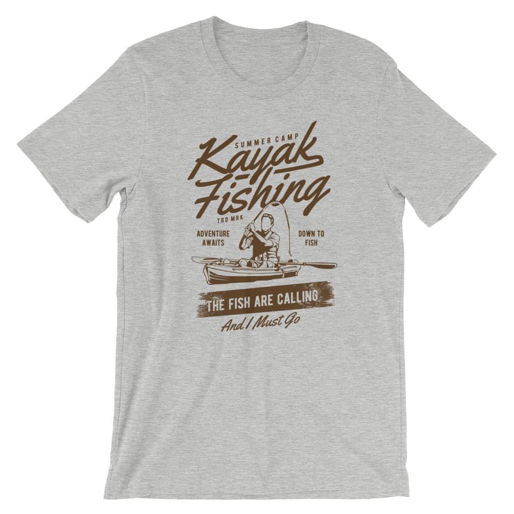 

Kayak Fishing T-Shirt. 100% Cotton Premium Tee NEW 4XL