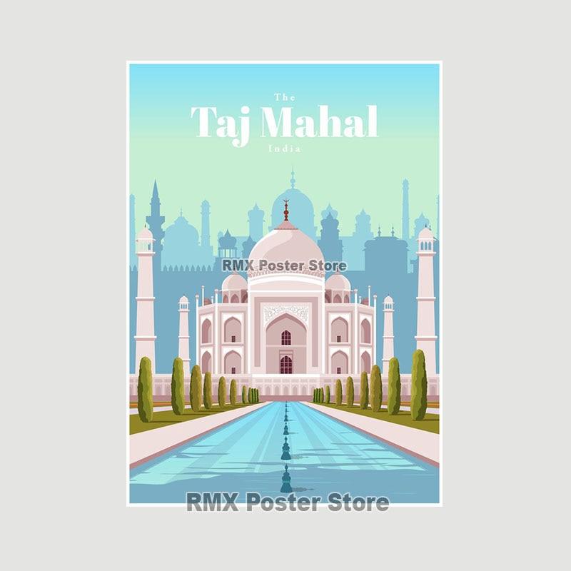 World Travel Minimalist  Posters New York London Paris City Poster White Paper Print Wall Art Decoration Picture Home Cafe Decor