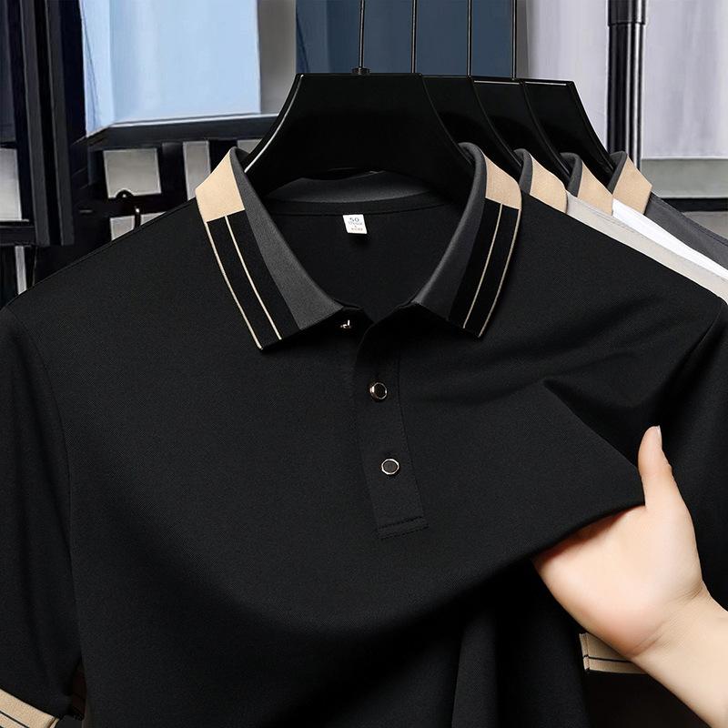 Drive Dnu Solid Color Lapel T-Shirt Medium Polo Shirt High Sense