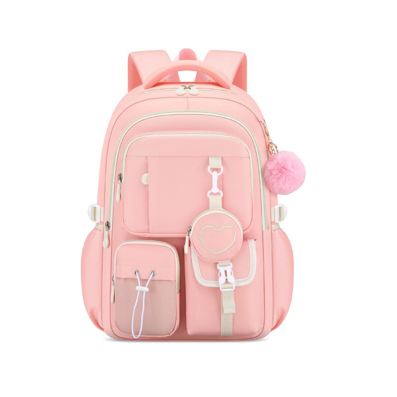 Love Series Elementary School Backpack Lightweight Large Capacity and Cute Orthopedic School Bags Middle School Girls' Backpacks