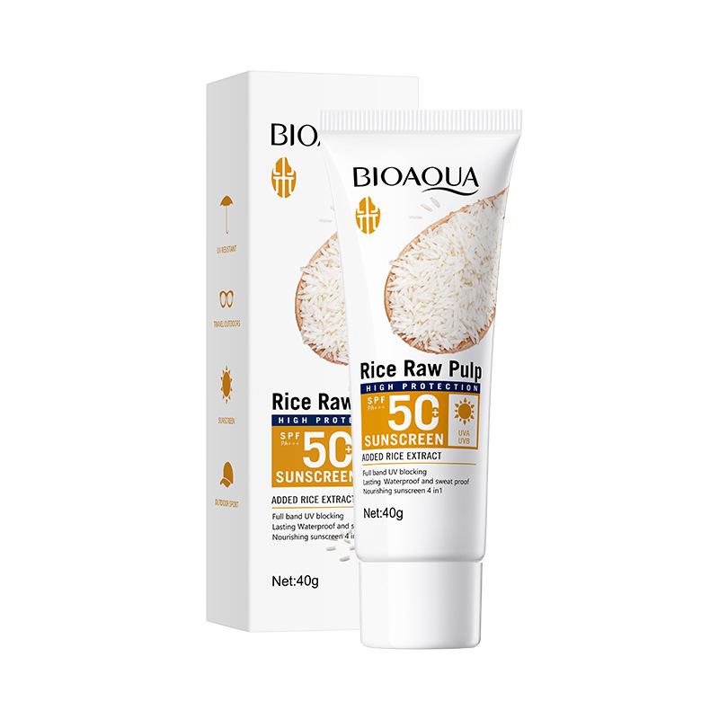 Rice Puree Sunscreen Moisturizing Whitening Sunscreen Isolation Cream