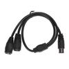 High Accuracy DIN 5 Pin Male to 2 DIN 5 Pin Female Cable  Electronic Instrument Interface