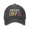 Cool Cotton Born In 1970 Year Vintage Original Birthday Gift Baseball Cap Women Men Custom Adjustable Unisex Dad Hat Summer