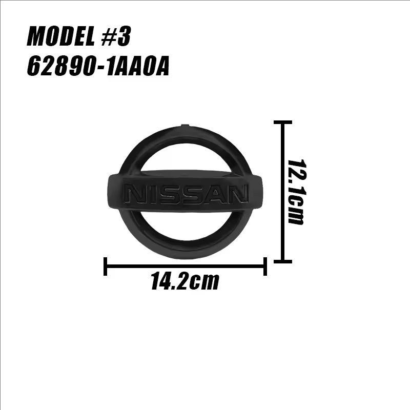 1 pz 3D Nissan vecchio ABS 13cm 14cm 15cm Logo anteriore auto Griglia anteriore Cofano auto anteriore Adesivo emblema Styling Accessori