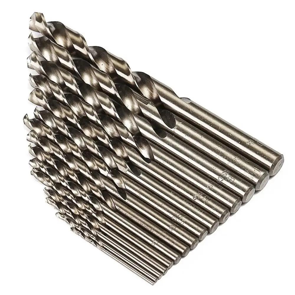 10Pcs High Speed Steel Cobalt Twist Drill 1/1.5/2/2.5/3/3.2/3.5mm M35 Spiral Drill Bit HSS-Co Round Shank Twist Drill Bits