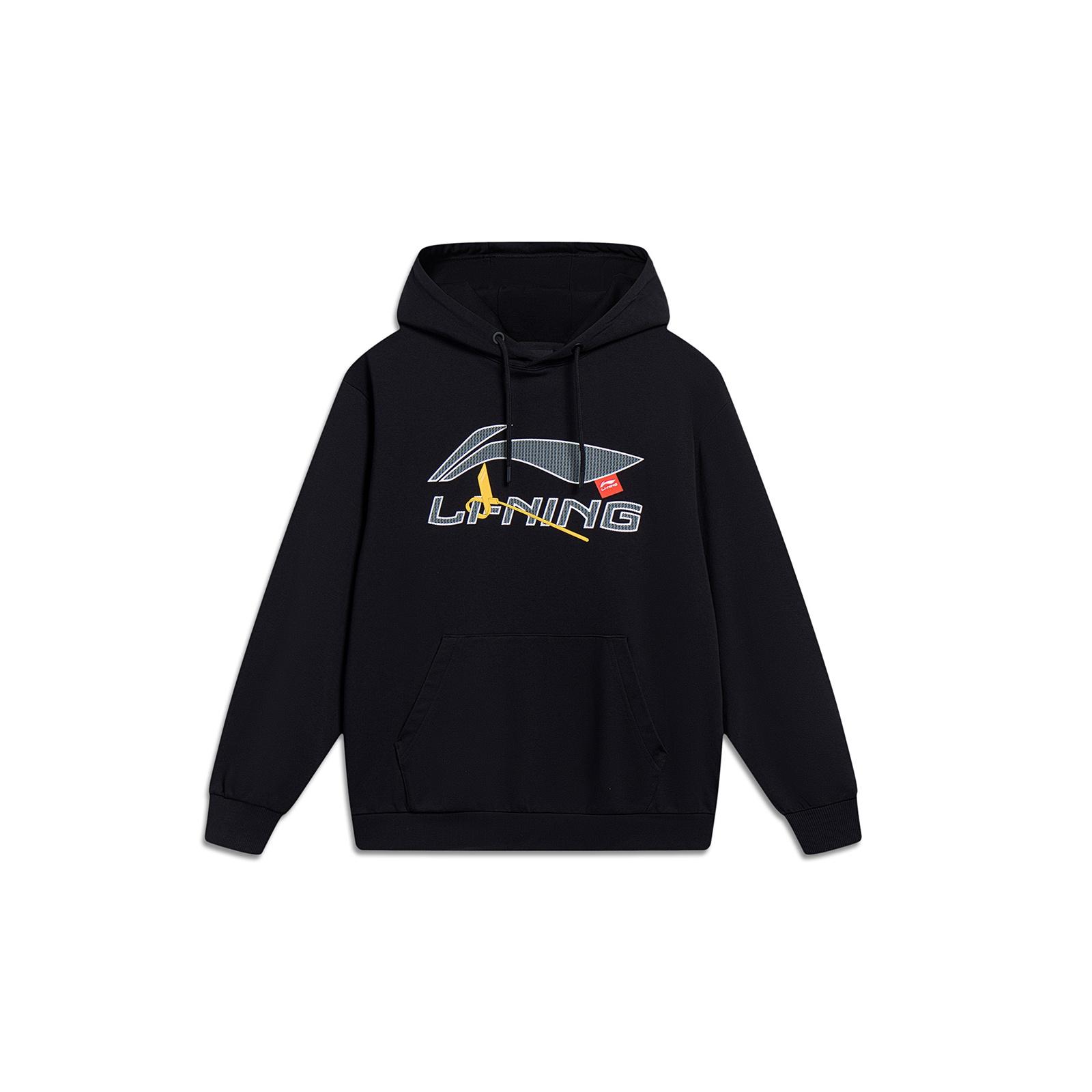 Li-Ning Essential Graphic Hoodie Black Men s AWDT601-1 XL