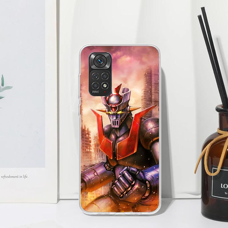 M-Mazinger Z Anime Phone Case For Xiaomi Redmi Note 13 14 12S 11S 10S 12 11E 10 Pro Plus 11T 9S 9 8T 8 7 Art Fundas Back Cover
