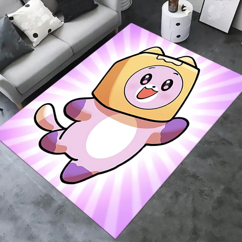 1pc Cute, Cartoon, LankyBox Office Carpet Soft Polyester Entrance Carpet Washable Non Slip Machine W