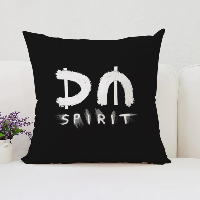 Wendbarer bedruckter Kissenbezug D-Depeche M-Mode Fan-Geschenk Zuhause Sofa Dekokissenbezug Stuhl Lendenkissen 40x40