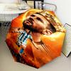 Golden Messi Glory Umbrella Folding umbrella, automatic umbrella 8-Frame for Travel, camping Use Gift for Halloween Christmas