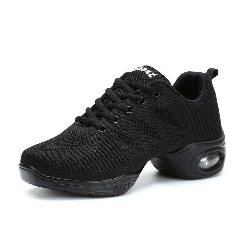 Black dance shoes, wearing Yang Liping square dance shoes, breathable summer dance shoes, soft-soled fitness dance shoes