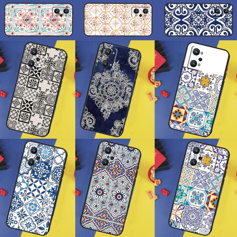 Moroccan Pattern For Realme GT7 Pro GT 6T 5 6 C67 C75 C61 C55 C53 C51 C21Y C25S 10 11 12 13 14 Pro Plus Case