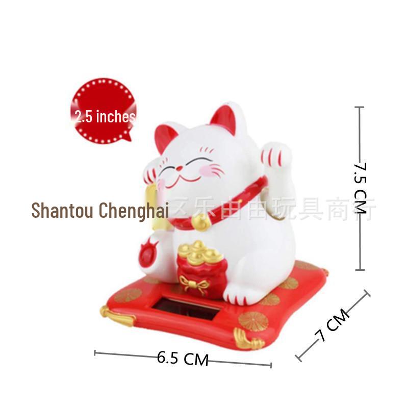 2.5" Solar Fortune Cat Car & Home Decor Gift