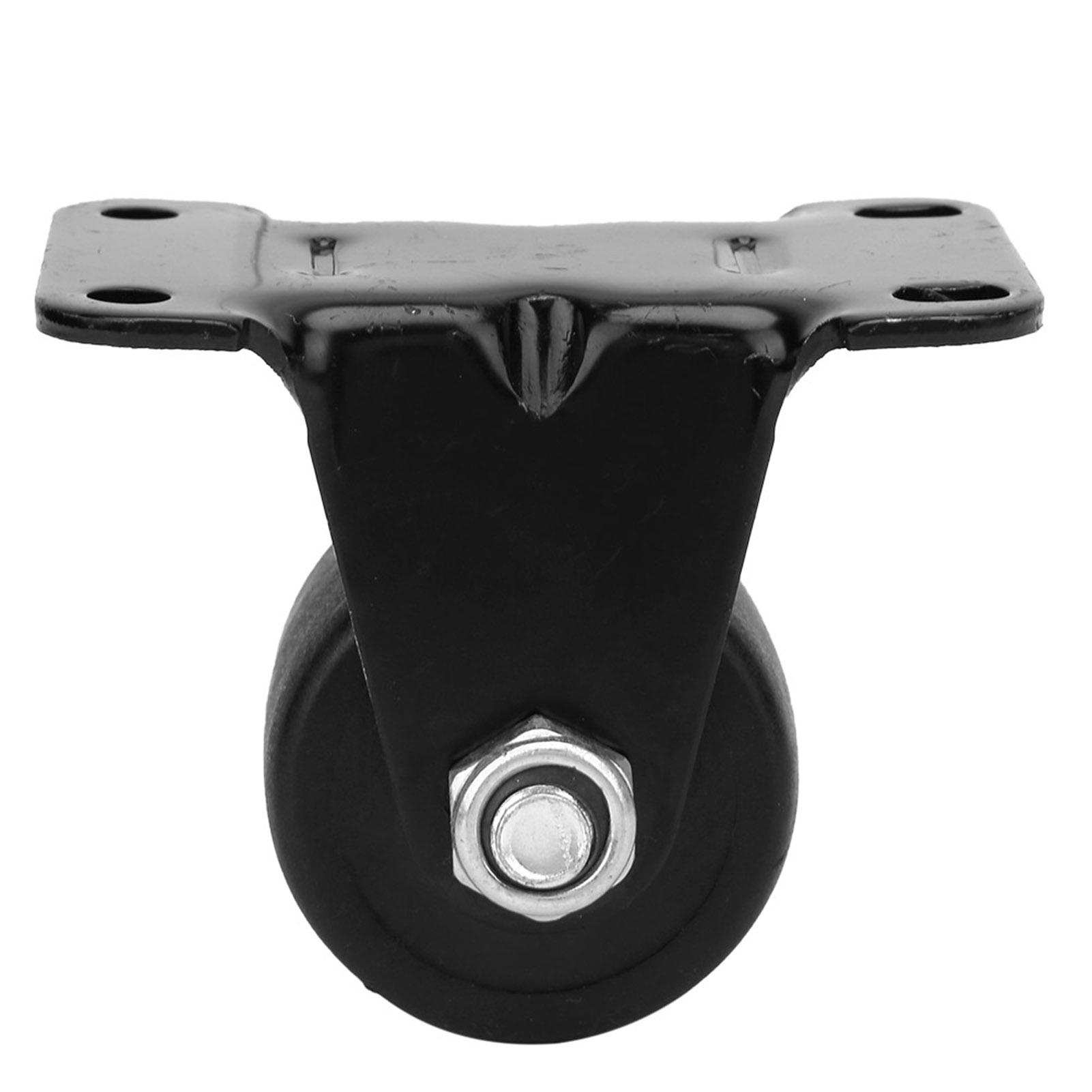 

4pcs 2 inch Nylon Casters Wheels Low Center of Gravity Fixed Swivel Casters