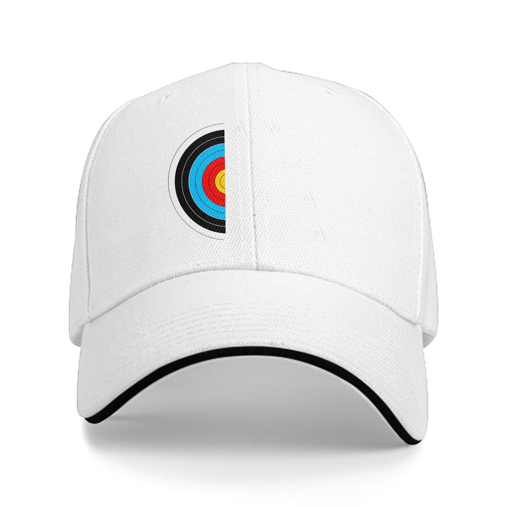 Washed Unisexs Baseball Cap Aim Shoot Swear Repeat Archery Target Essential Trucker Snapback Caps Dad Hat Archery Lover Golf Hats