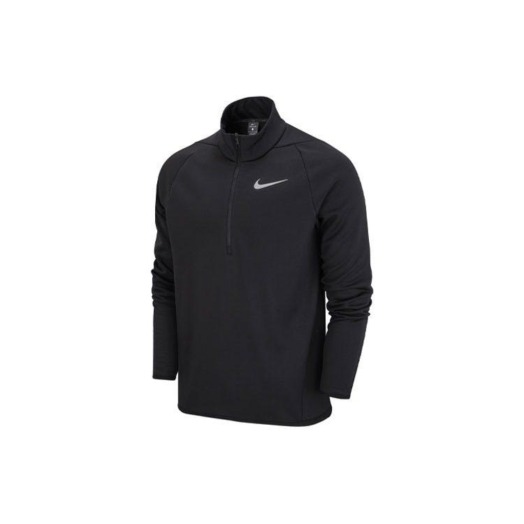 Nike Sweatshirts Men's Black Stand Collar Moderate Regular DM1109-010