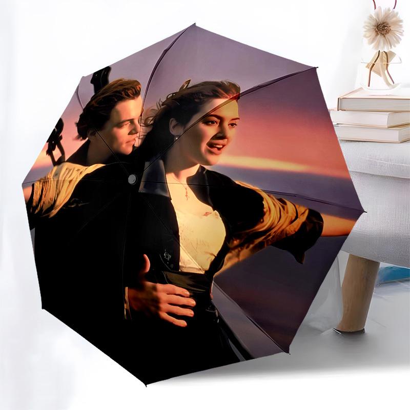 Sunset, Embrace- Automatic Opening and Closing, 8-rib Structure Portable Umbrella, Suitable for Men and Women in All Seasons - Perfect Gift