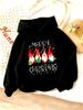 Kids' Hooded Sweatshirt, Christmas Theme SweatshirtStylish and Cute Christmas Elf Gift Tree,Autumn and Winter Printed Sweatshirt
