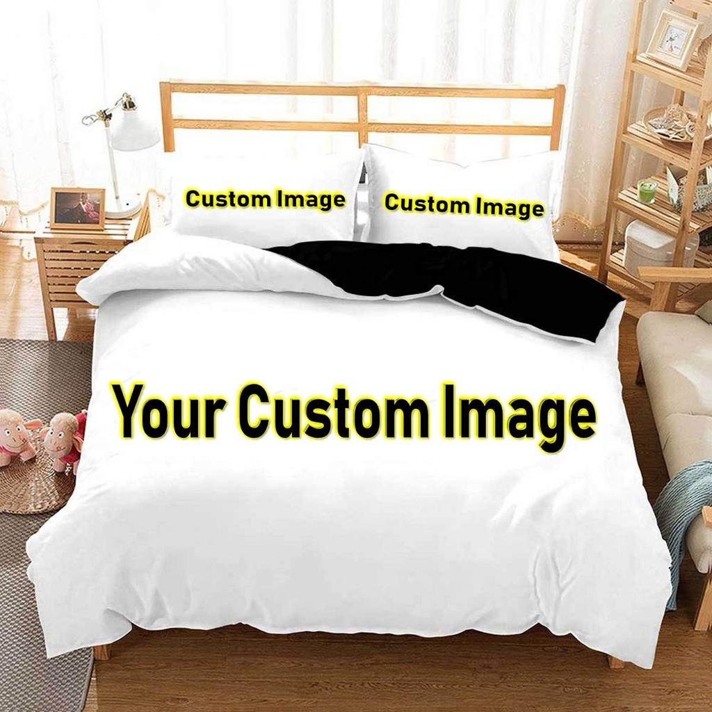 3D Vlastní Foto Ložní Set Zajímavý Kreativní Přizpůsobený Povlak na Peřinu s Povlaky na Polštáře Twin Full Queen King Size Dropshipping