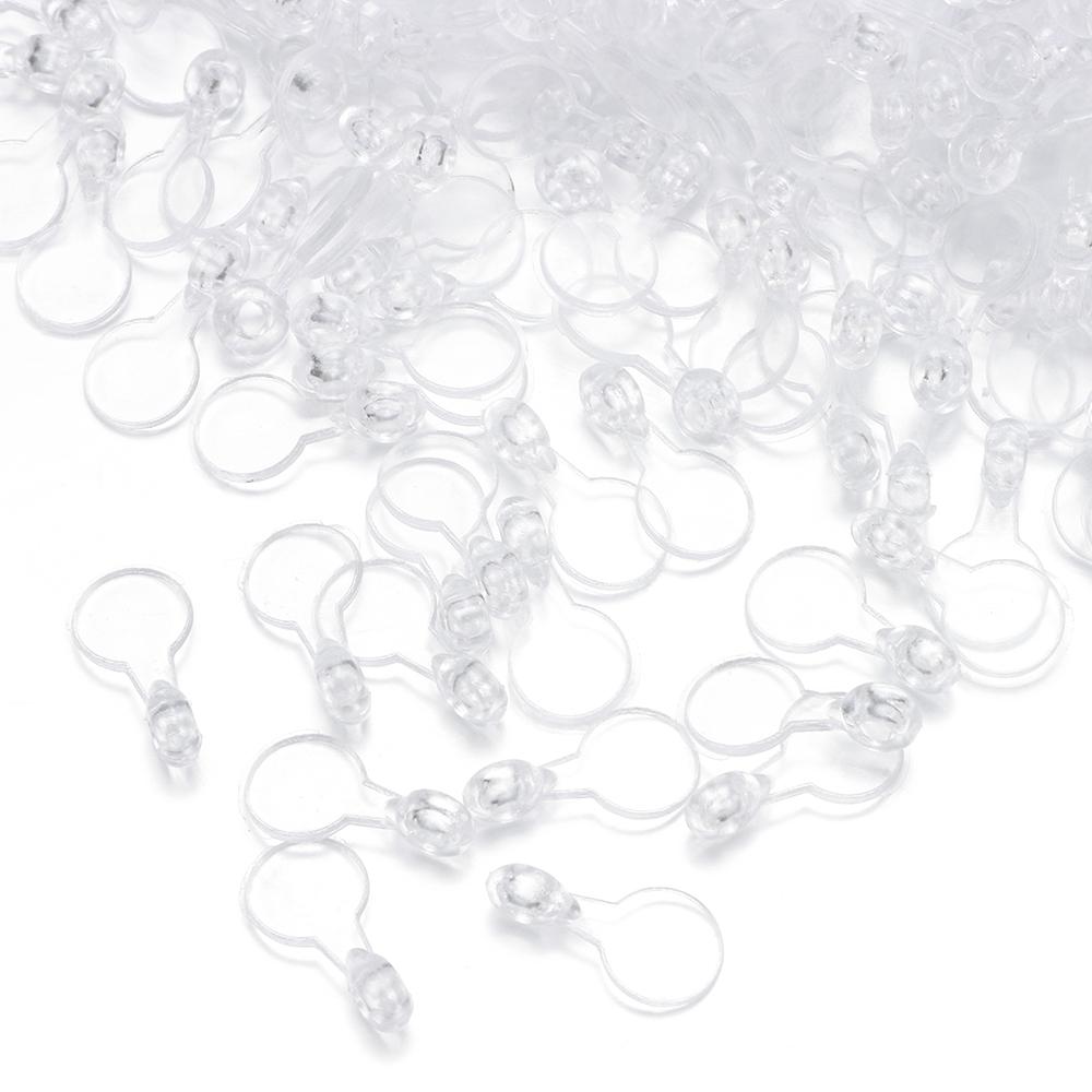 500 Pcs Transparent Clear Cabochon Pendants Flat Pad Pendants Bails  for Jewelry Pendant Making