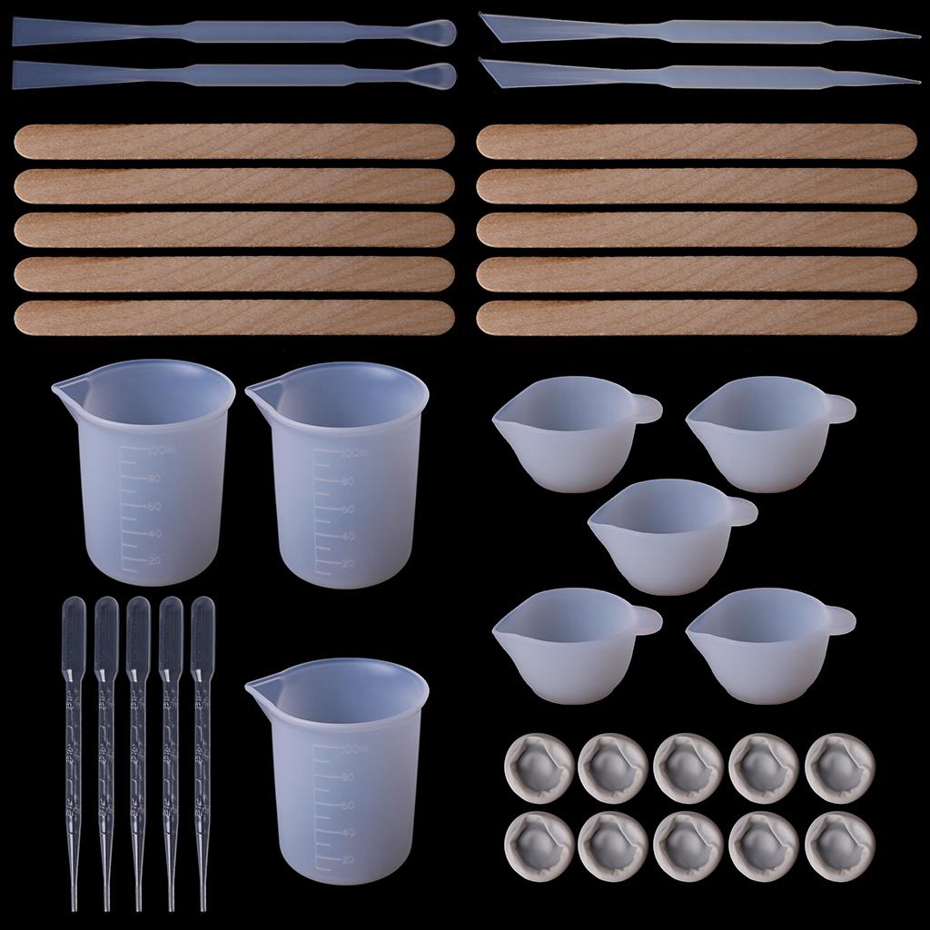 DIY Epoxy Resin Molds High Quality Silicone Made Transparent Simple Molds 1 белый
