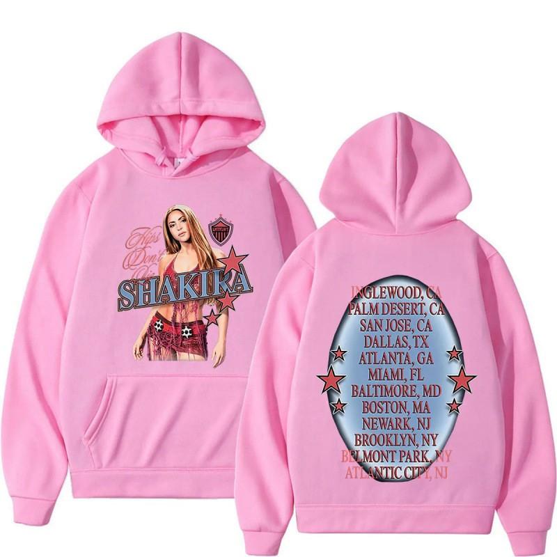 Shakira Las Mujeres Ya No Lloran 2026 World Tour Hoodie Men - Graphic Print Cotton Blend Pullover Sweatshirt
