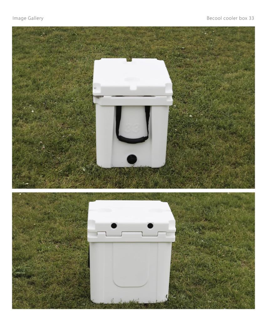 Becool Kühler Groß Hart Perfekt für und Outdoor Tragbarer Kühler mit Flaschenöffner S'more Box33, 31L/33QT Kühler, Camping, Angeln, Sport, Stilvoll,