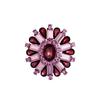 Crystal Flower Brooch - High-end Women's Retro Elegant Oval-shaped Brooch for Suit Jackets and Outerwear Accessories