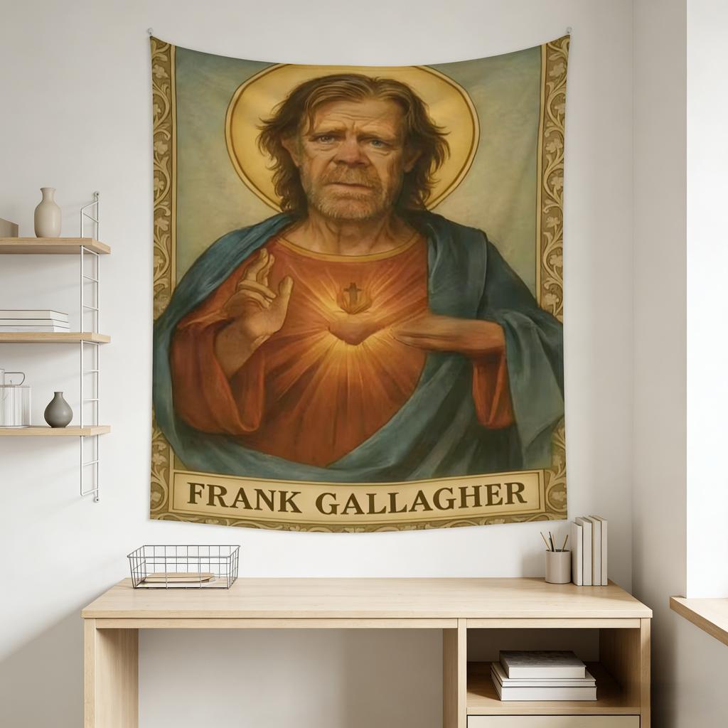 Frank Gallagher Classic Meme Dorm Tapestry for Bedroom Game Room Background Reusable Durable High Quality MultiSize Flat Print