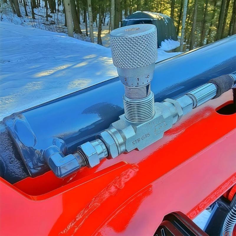 Q84D Two Way Throttle Valves 3/8Inch Bidirectional Hydraulic Restrictor Valves For Fluid Gas Oil Systems Easy to Install