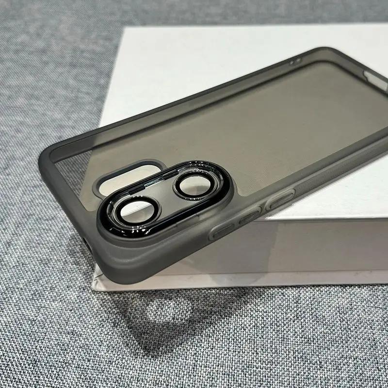 Dla Vivo X200 FE Folia Ochronna na Obiektyw Przezroczysty Etui na Telefon Dla VIVO S30 Pro Mini Kolor Cukierkowy Miękki Silikon Odporny na Wstrząsy Pokrowiec na Telefon