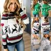Loose Christmas Women Xmas Pullover Jumper Sweater Long Sleeve Top Sweatershirt