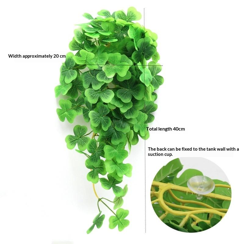 Simulation Fish Tank Landscaping Colorful Rattan Cane Reptile Pet Feeding Box Decoration Fish Tank Aquarium Landscape Decoration