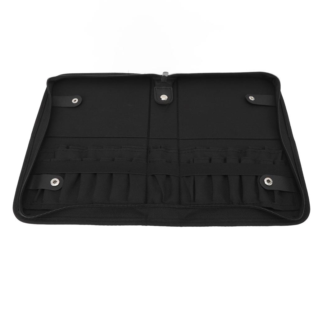 29 Holes Folding Makeup Brush Case Stand Up Professional Waterproof PU Leather Makeup Cosmetic