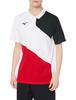 Mizuno Tennis Game Dynamotion White x Chinese Size XL Shirt, Fit, Anti-stickiness, 62JA2007, Red,