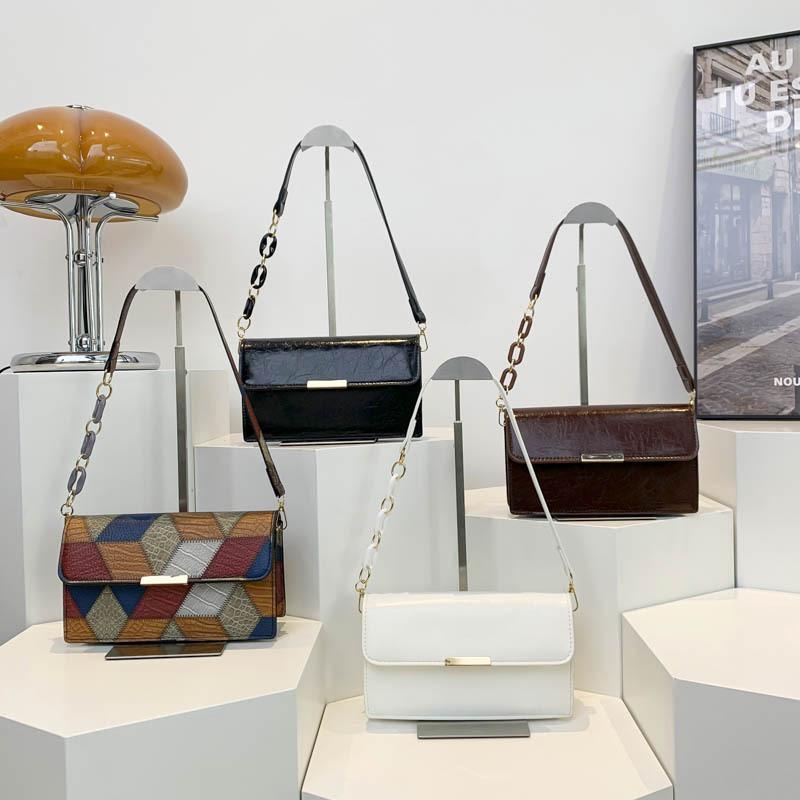 Elegant Vintage Small Square Handbag For Women Stylish Pu Leather For Daily Use