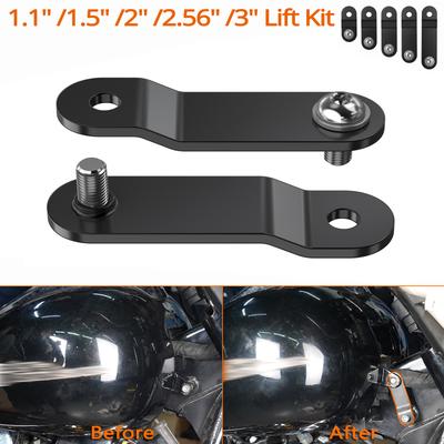 1.1/1.5/2/2.56/3" Fuel Tank Lift Brackets for Harley Dyna Street Bob Fat Bob Low Rider Super Glide Iron883 Sportster Forty Eight