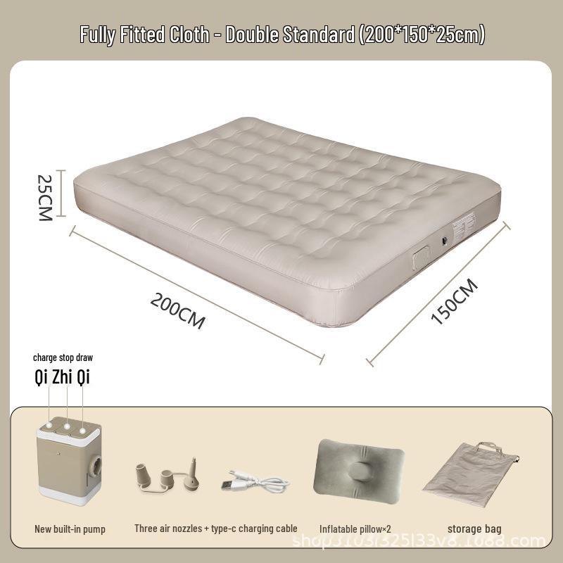 Automatic Inflatable Outdoor Camping Sofa Bed - PVC Flocking Air Mattress