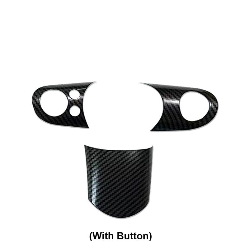 For BMW For Mini Cooper 1st Gen For R50 R52 R53 1Set Car Steering Wheel Button Panel Cover Stickers Car Interior Accessories