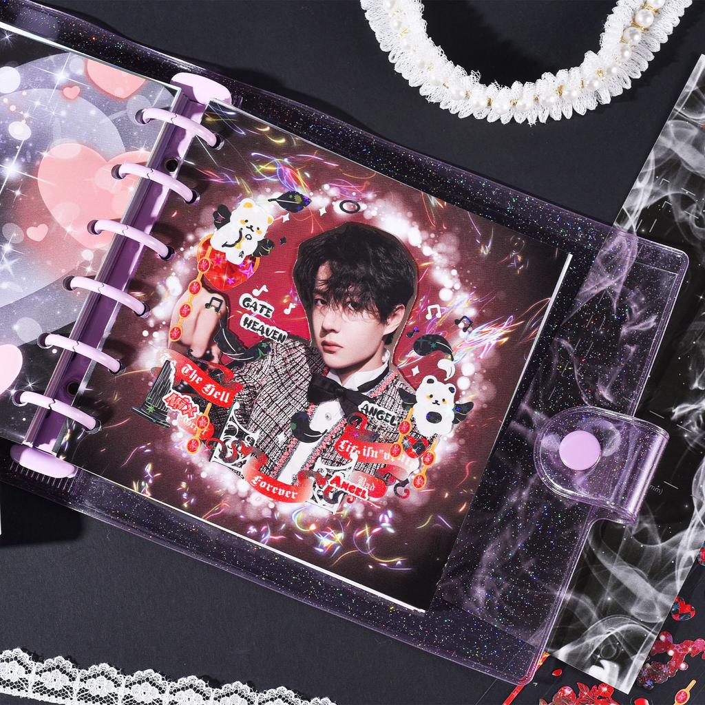 MINKYS New Arrival 4pcs/lot Kpop Photocard Decorative Stickers Laptop Decorative Sticker School Stationery
